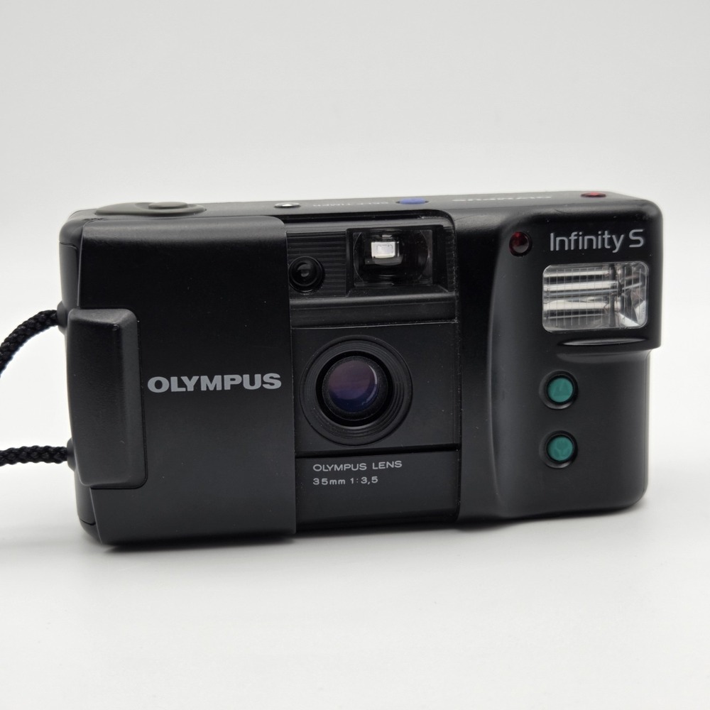 Olympus Infinity S 35mm Point & Shoot Film Camera Tested Works